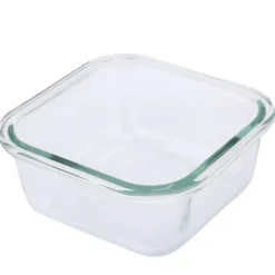 Szklany pojemnik 450 ml na żywność jedzenie Altom Design Fresh pudełko z pokrywką lunchbox kwadratowy hermetyczny