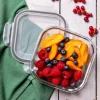 Szklany pojemnik 750 ml na żywność jedzenie Altom Design Fresh pudełko z pokrywką lunchbox kwadratowy hermetyczny