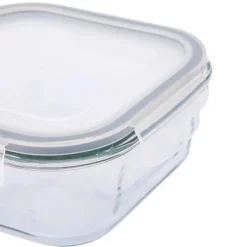 Szklany pojemnik 750 ml na żywność jedzenie Altom Design Fresh pudełko z pokrywką lunchbox kwadratowy hermetyczny