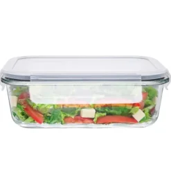 Szklany pojemnik 1000 ml na żywność jedzenie Altom Design Fresh pudełko z pokrywką lunchbox prostokątny hermetyczny