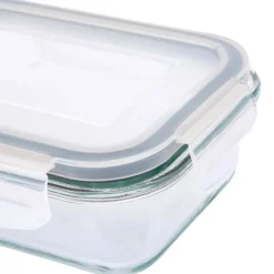 Szklany pojemnik 370 ml na żywność jedzenie Altom Design Fresh pudełko z pokrywką lunchbox prostokątny hermetyczny