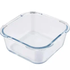 Szklany pojemnik z bambusową pokrywką do przechowywania żywności Florina Clavato 1200 ml
