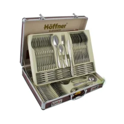 Sztućce Hoffner HF 1640 SATYNA walizka 72 elementy zestaw widelce łyżki
