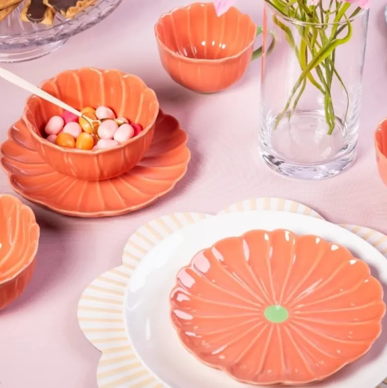 Talerz deserowy ceramiczny 20 cm Altom Koral do ciasta deserów