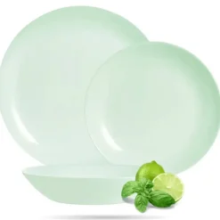 Talerz deserowy 19 cm miętowy Paradise Green Diwali Luminarc V5841