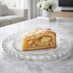 Talerz deserowy szklany 19,5 cm spodek na ciasto Altom Design Bloom