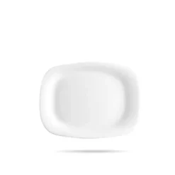 Talerz półmisek obiadowy Bormioli Parma biały 20x28 cm