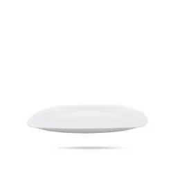 Talerz półmisek obiadowy Bormioli Parma biały 20x28 cm
