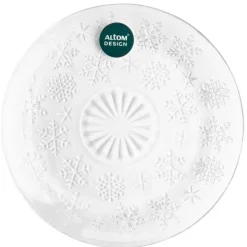Talerz szklany deserowy 17,5cm w ścieżynki do ciasta Altom Design