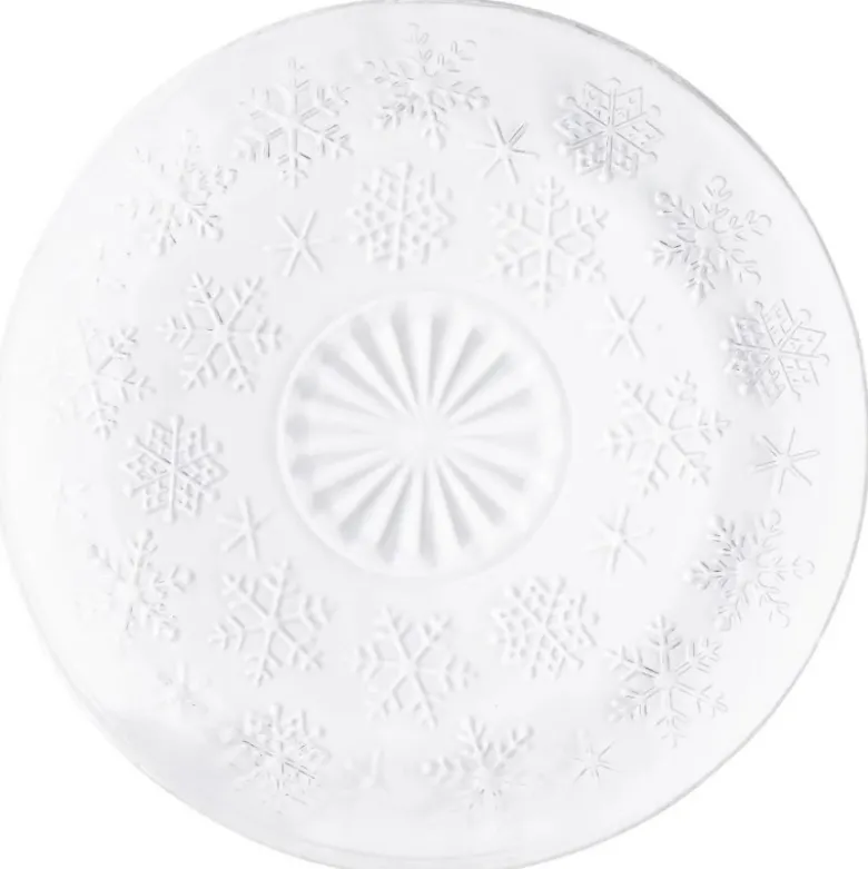 Talerz szklany deserowy 17,5cm w ścieżynki do ciasta Altom Design