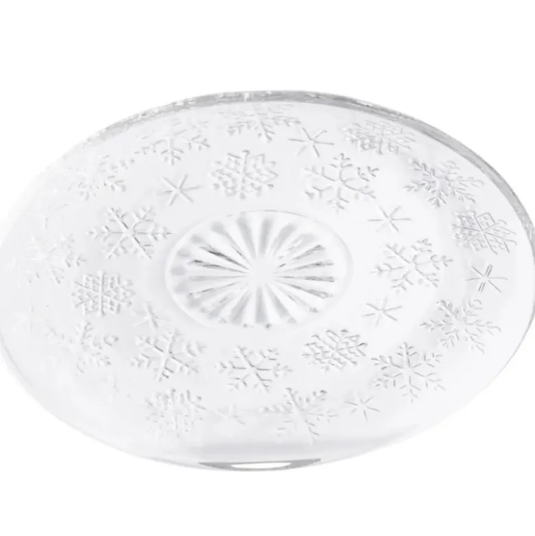 Talerz szklany deserowy 17,5cm w ścieżynki do ciasta Altom Design