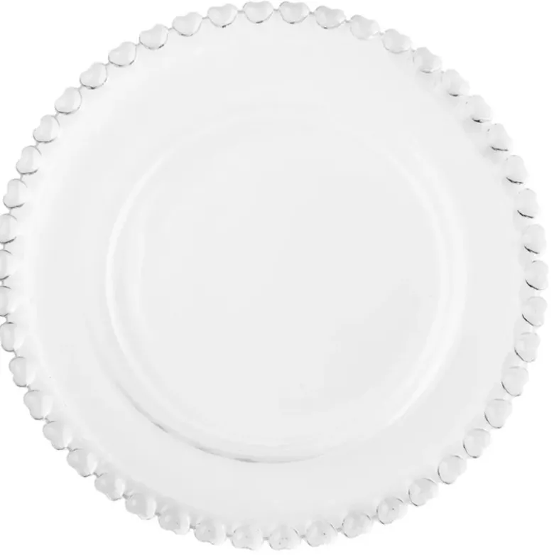 Talerz szklany deserowy 19,5cm w serduszka do ciasta Altom Design Love