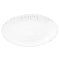 Talerzyki deserowe 15 cm i patery 25 cm szklane Altom Solaris zestaw 14 sztuk spodek na ciasto deser
