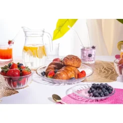 Talerzyki deserowe 15 cm szklane Altom Venus zestaw 6 sztuk spodek na ciasto deser