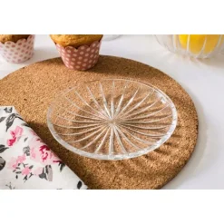 Talerzyki deserowe 15 cm szklane Altom Venus zestaw 12 sztuk spodek na ciasto deser