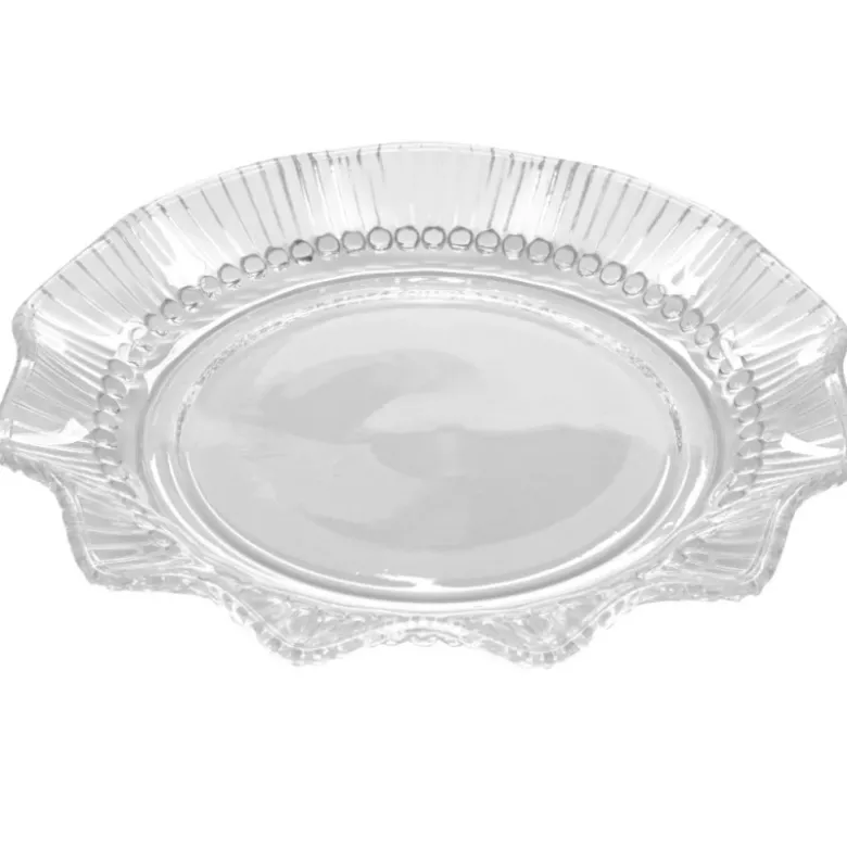 Talerzyki deserowe 17 cm szklane Altom Design Vivienne zestaw 6 sztuk spodek na ciasto deser