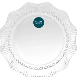 Talerzyki deserowe 17 cm szklane Altom Design Vivienne zestaw 6 sztuk spodek na ciasto deser