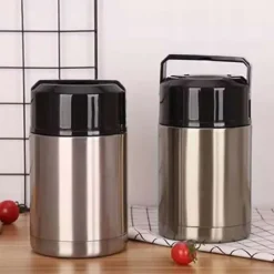 Termos obiadowy 1.2 L bidon stalowy złoty na żywność menażka Krisberg KR 5124