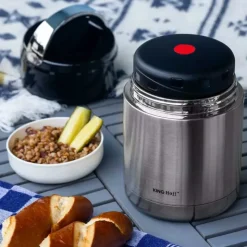 Termos obiadowy 1.2 L bidon stalowy na żywność menażka Krisberg KR 5121