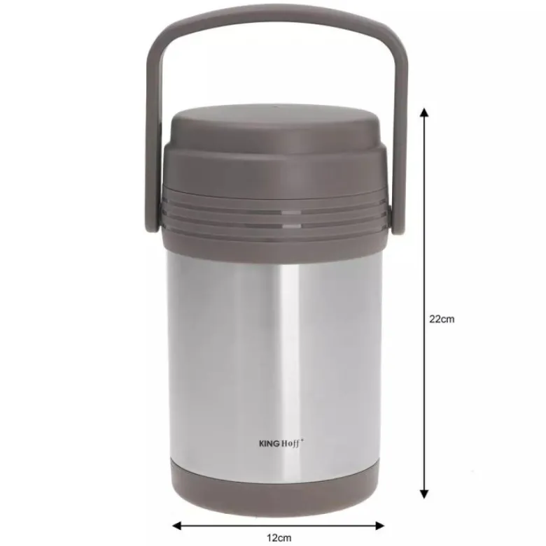 Termos obiadowy na żywność 1.5l + 3 pojemniki KH 4075 KingHoff