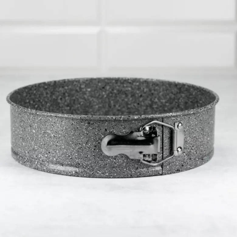 Tortownica okrągła 26 cm blacha do pieczenia z powłoką nieprzywierającą forma granitowa Kinghoff
