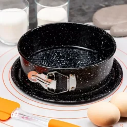 Tortownica okrągła 18 cm blacha do pieczenia z powłoką nieprzywierającą forma do ciasta Kinghoff KH 1781