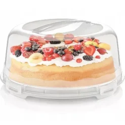 Tortownica plastikowa 30 cm pojemnik na tort ciasto patera Tragar