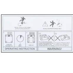 Waga łazienkowa elektroniczna szklana z wyświetlaczem LCD KM 7112 Kamille
