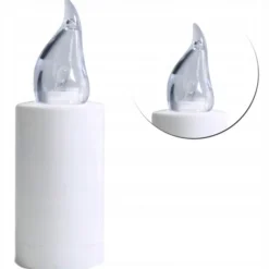 Wkład LED do znicza 4.8x 15 cm biały ciepły płomień Grande Luce scgl4