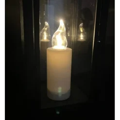 Wkład LED do znicza 4.8x 15 cm biały ciepły płomień Grande Luce scgl4