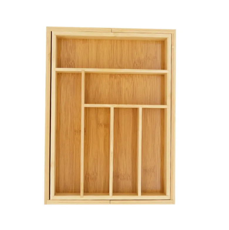 Wkład rozsuwany do szuflady na sztućce 33/52x43x5 cm King Hoff KH 1501 Bambusowy Organizer