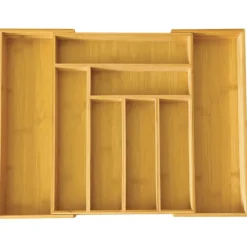 Wkład rozsuwany do szuflady na sztućce 33/52x43x5 cm King Hoff KH 1501 Bambusowy Organizer