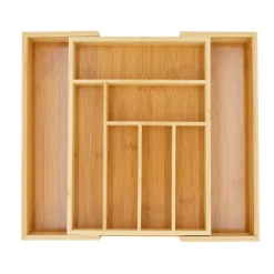 Wkład rozsuwany do szuflady na sztućce 33/52x43x5 cm King Hoff KH 1501 Bambusowy Organizer