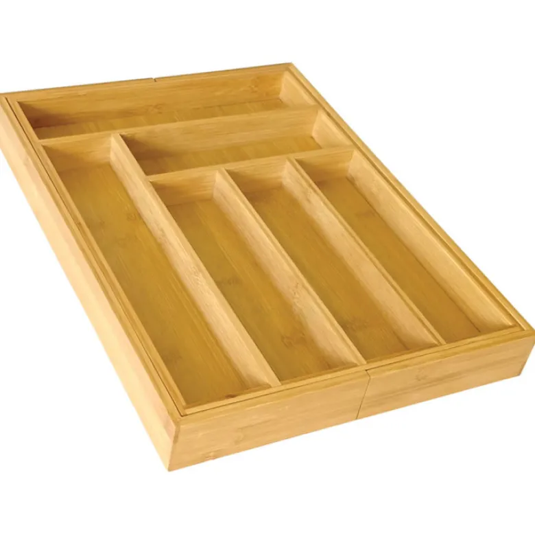 Wkład rozsuwany do szuflady na sztućce 33/52x43x5 cm King Hoff KH 1501 Bambusowy Organizer