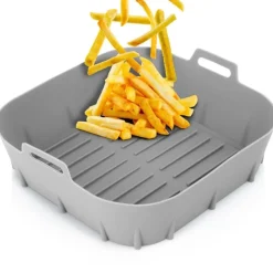 Wkład silikonowy do frytkownicy beztłuszczowej Air Fryer szary 22 cm Vilde