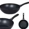 Wok 28 cm patelnia głęboka czarna nieprzywieralna powłoka MG Home