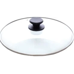 Wok z pokrywką 28 cm patelnia głęboka czarna nieprzywieralna powłoka MG Home