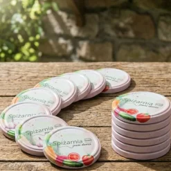 Zakrętki do słoików na przetwory 6,6 cm zestaw 10 szt - 4-zaczepowe FI66 Altom Design