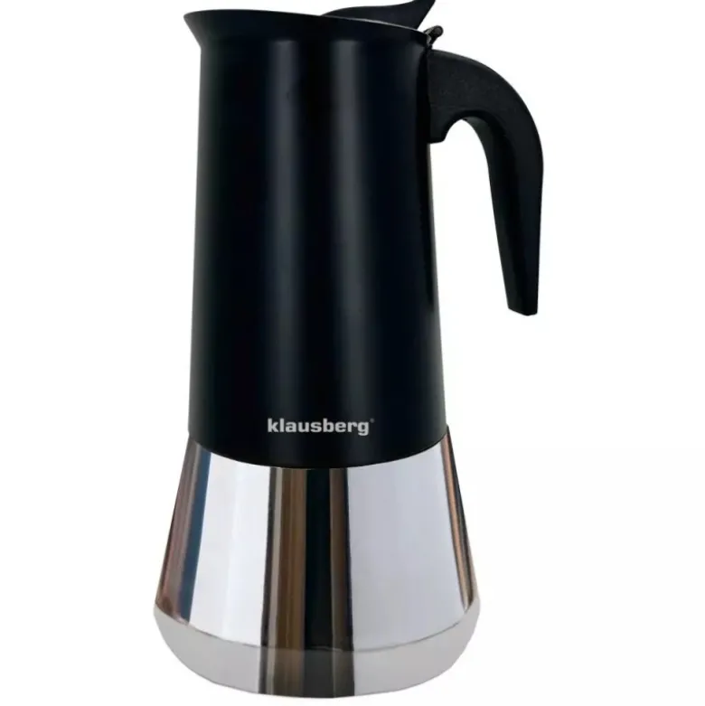 Zaparzacz do kawy espresso ze stali nierdzewnej 600 ml na 12 filiżanek Klausberg