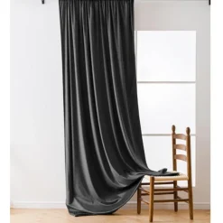 Zasłony zaciemniające na taśmie Cotton World Velvet na taśmie 140x250 cm grafit
