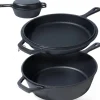 Zestaw żeliwny garnek 3.5L z patelnia 24cm z linii CAST LINE indukcje gaz ognisko Vilde