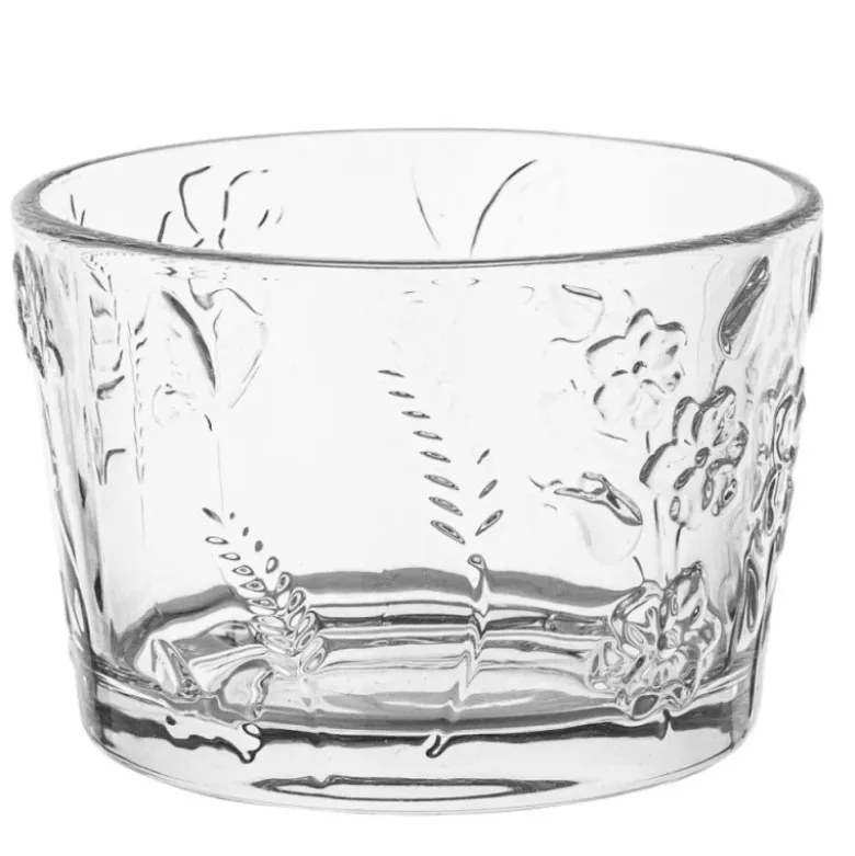 Zestaw kawowy mlecznik 200 ml i cukiernica szklana 200 ml Altom Rosalie kwiatowy wzór