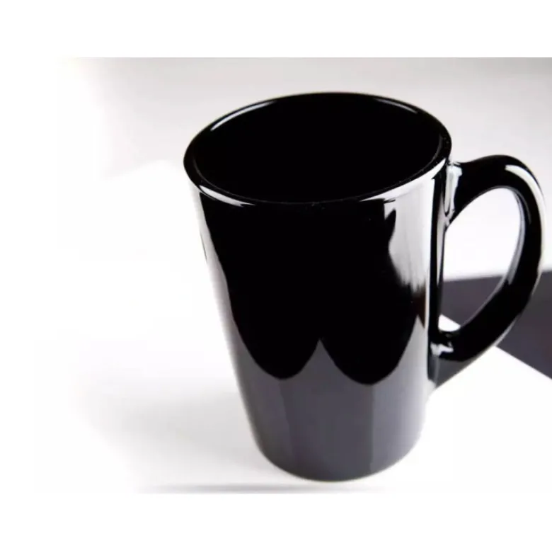 Zestaw 6 kubków szklanych czarnych Glasmark Ala 300 ml