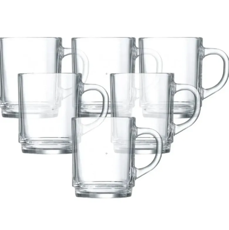 Zestaw 6 kubków sztaplowanych szkło Empilable Luminarc 250 ml szklanki bezbarwne