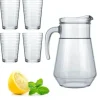 Zestaw na napoje dzbanek 1,5L + 4 szklanki 265ml na piknik komplet Tragar