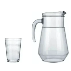 Zestaw na napoje dzbanek 1,5L + 4 szklanki 265ml na piknik komplet Tragar