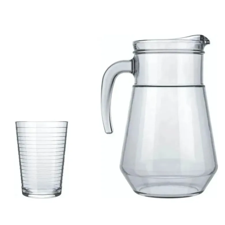 Zestaw na napoje dzbanek 1,5L + 4 szklanki 265ml na piknik komplet Tragar