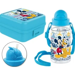 Zestaw śniadaniowy dla dzieci Myszka Mickey bidon pojemnik lunchbox do szkoły