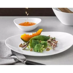 Zestaw obiadowy 18 elementów GierekHoff Prometeos białe talerze dla 6 osób 1201