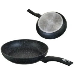 Zestaw 3 patelni aluminiowych 20/24/28 cm z powłoką marmurową Kinghoff KH-1562